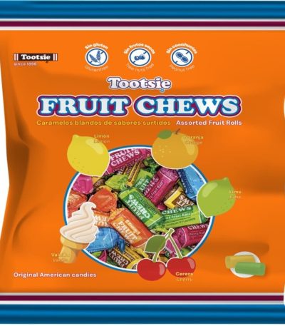 TOOTSIE  **FRUIT CHEWS** 165uds 1kg. Caramelos a Granel con Azúcar