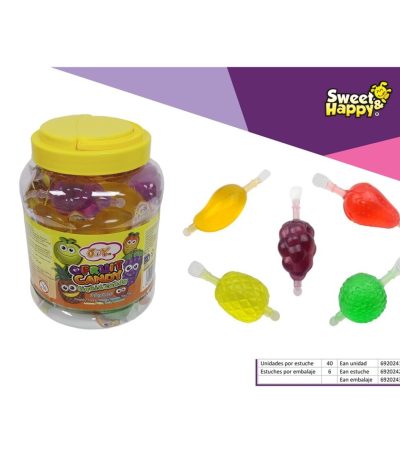 SH FRUIT CANDY JAR Bote 40uds GELATINAS