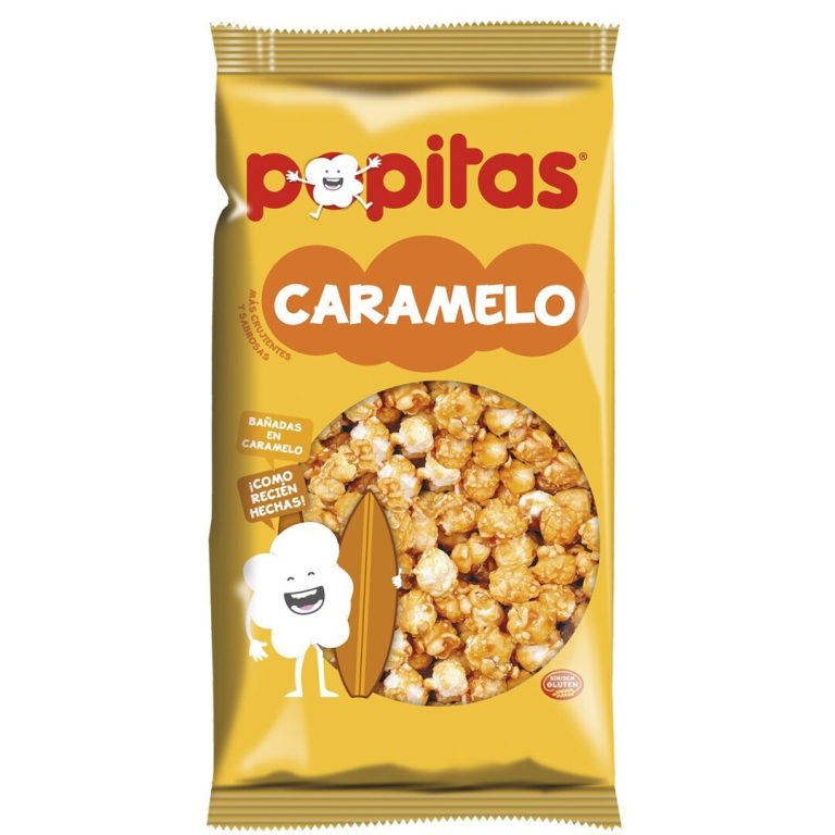 POPITAS Expan. Caramelo 100grs. 16uds Palomitas