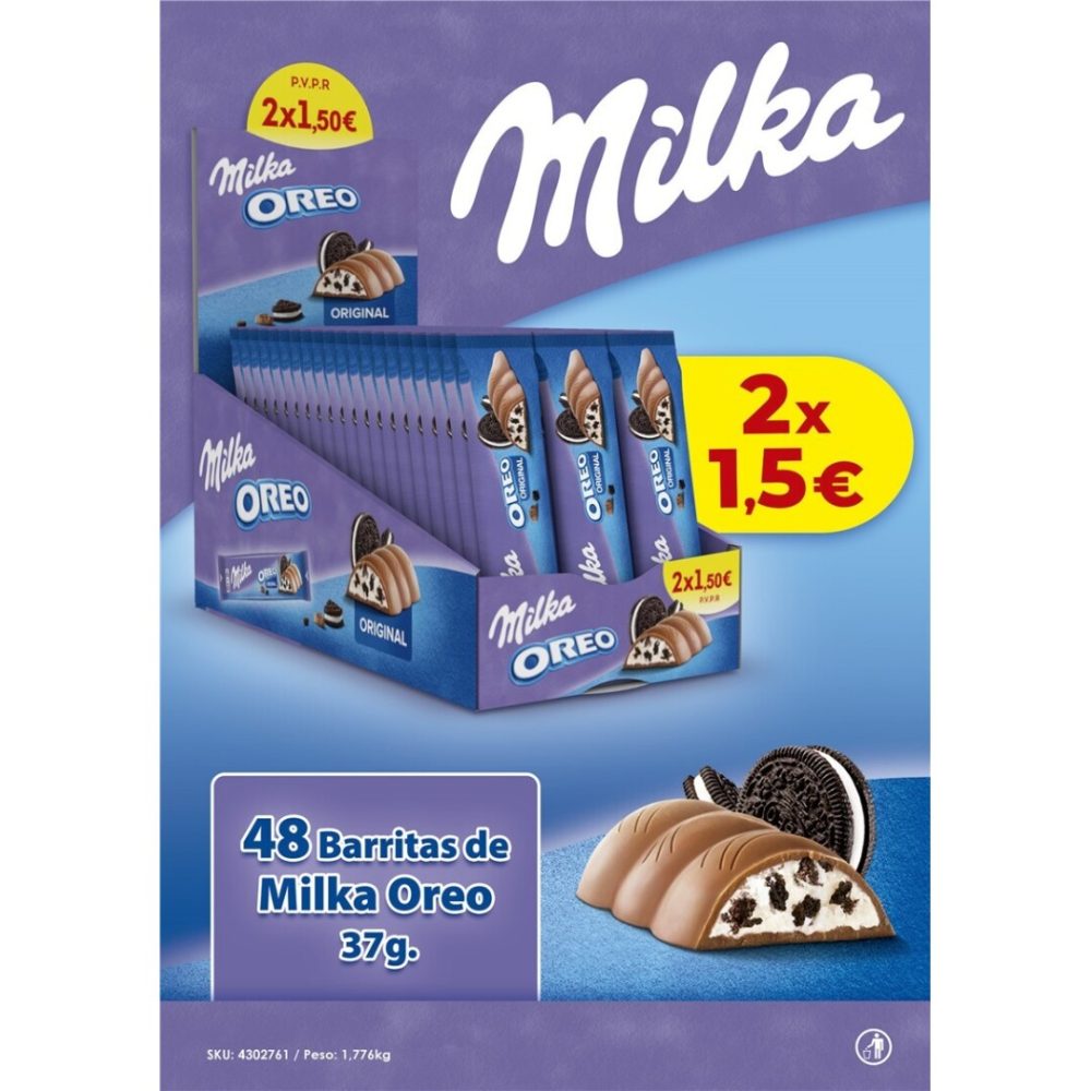 LOTE Milka Oreo 2×1.5E 48uds Sin categorizar