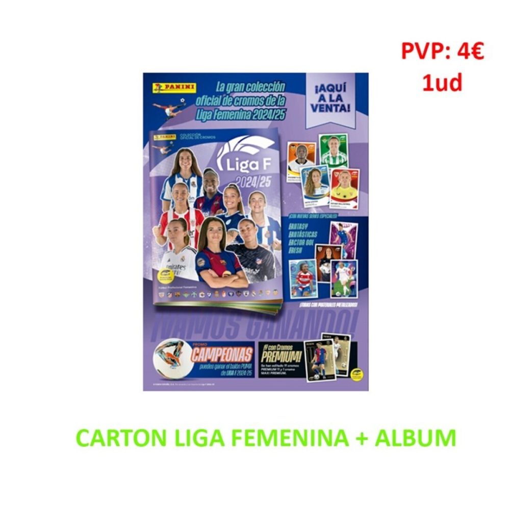 Pan. CARTON LIGA FEMENINA +(4Sobres)  PVP 4€ 1ud Sin categorizar