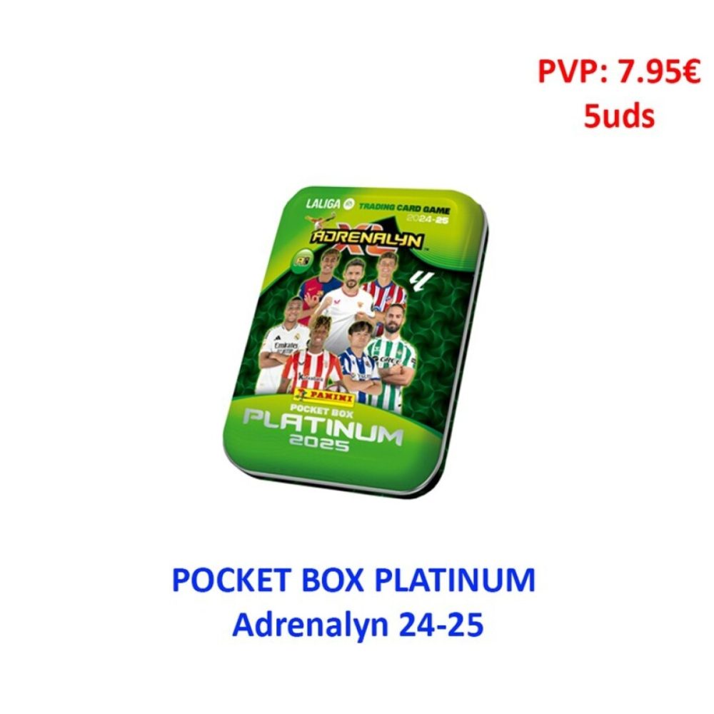 Pan. POCKET BOX PLATINUM Adrenalyn 24-25  7.95€ 5uds Sin categorizar