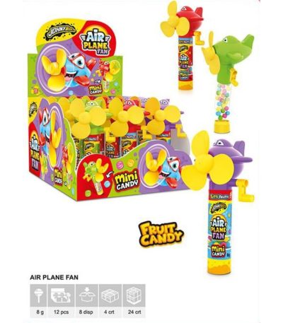SH AIRPLANE VENTILADOR 12uds Juguetes con Golosinas