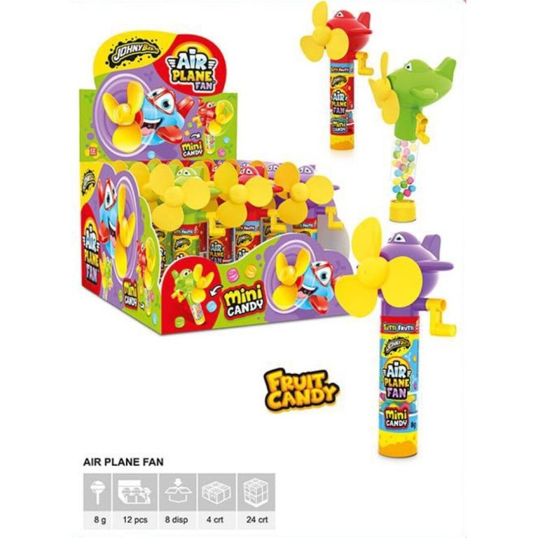 SH AIRPLANE VENTILADOR 12uds Juguetes con Golosinas