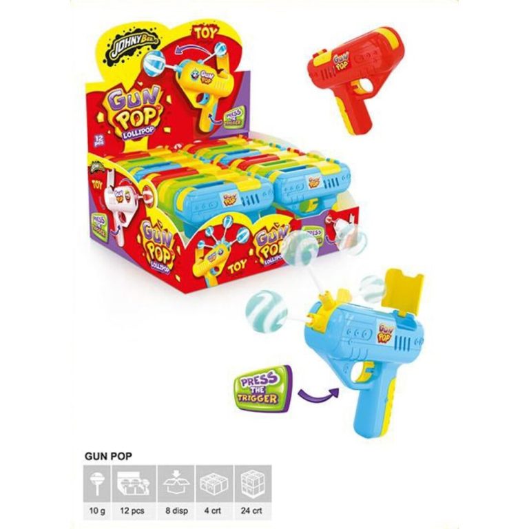 SH POCKET GUN POP 16uds Juguetes con Golosinas