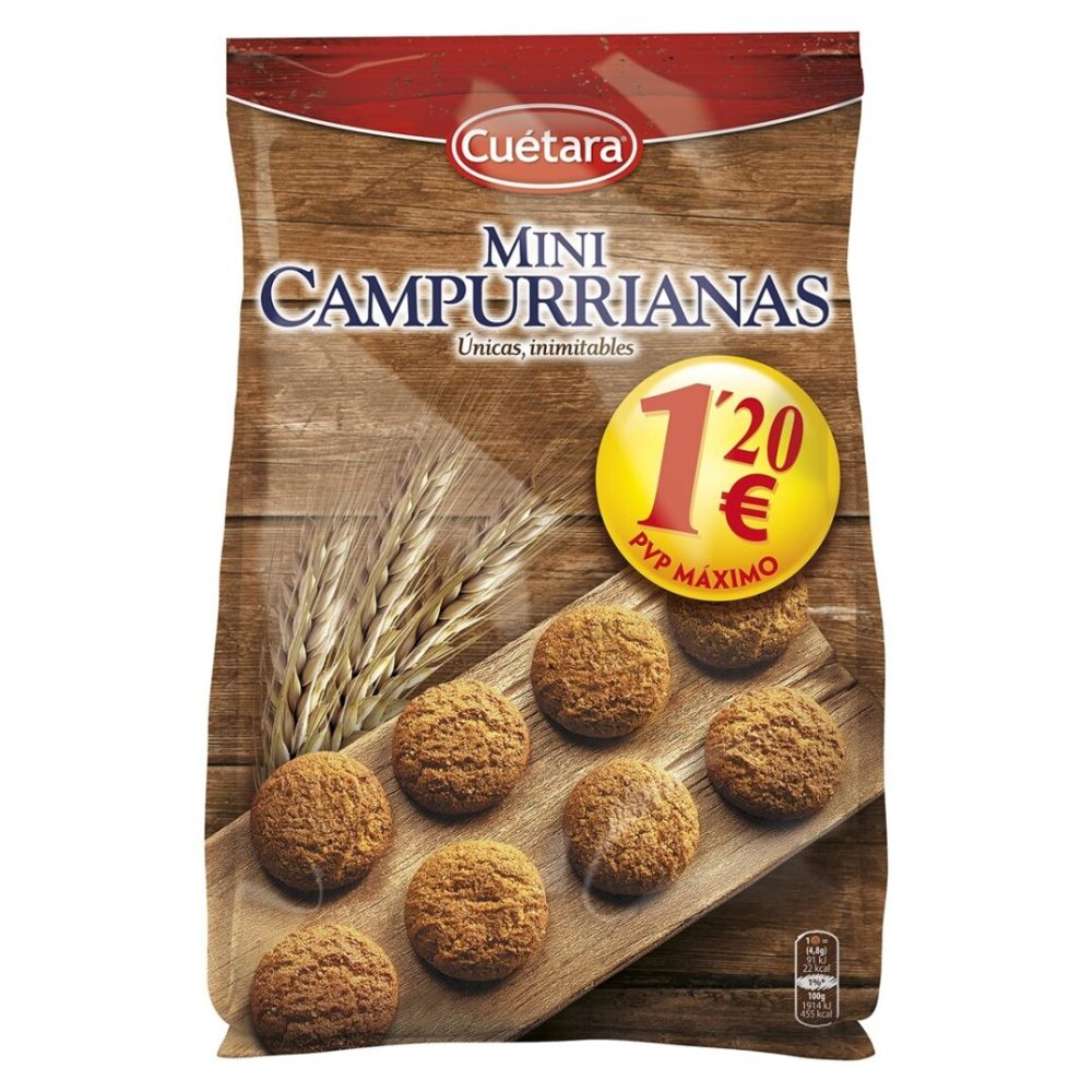 Cuetara MINI CAMPURRIANAS CUETARA 260G 1.20€ 6uds Galletas y Cereales