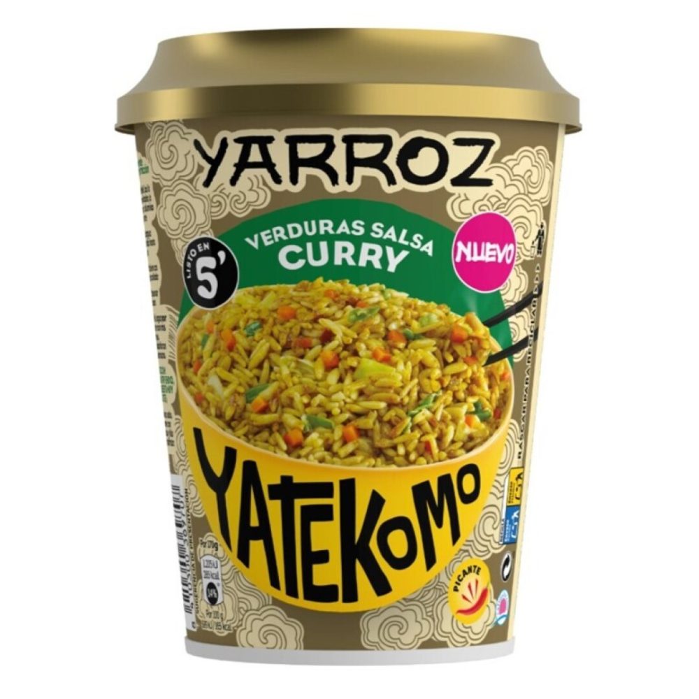 Gallina B. YARROZ VERDURAS CURRY 84G Caja 8uds Fideos instantáneos
