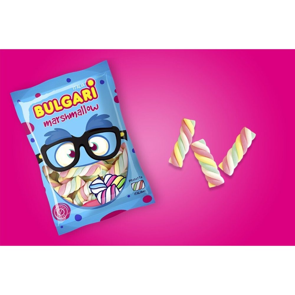 BULGARI NUBES Trenzada MULTICOLOR 1KG. B/140uds.- MARSHMALLOW