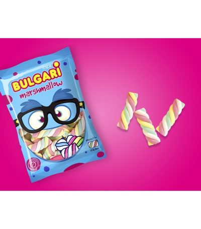 BULGARI NUBES Trenzada MULTICOLOR 1KG. B/140uds.- MARSHMALLOW