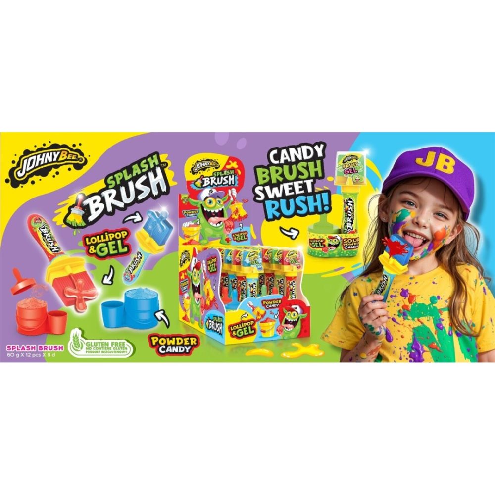 SH SPLASH BRUSH 60grs 12uds Juguetes con Golosinas