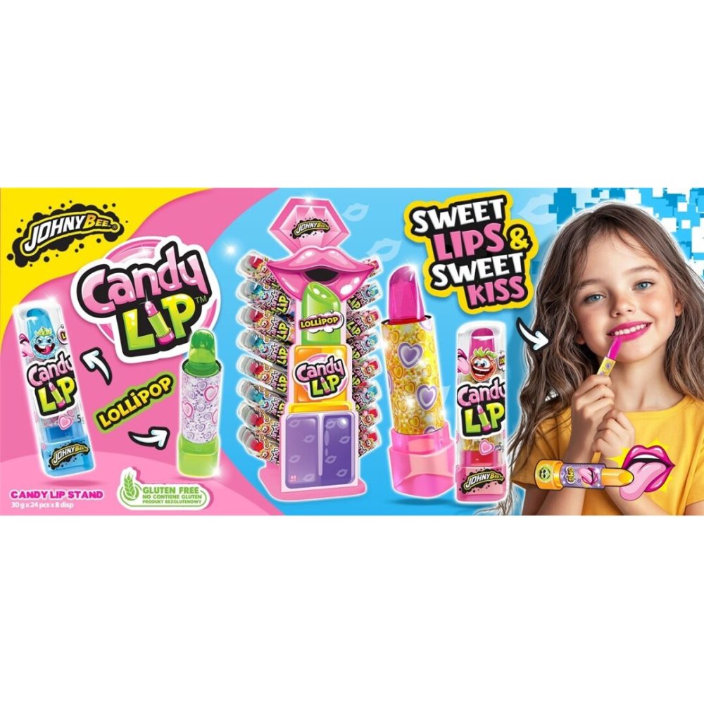 SH Expositor Candy Lips 30grs 48uds Juguetes con Golosinas