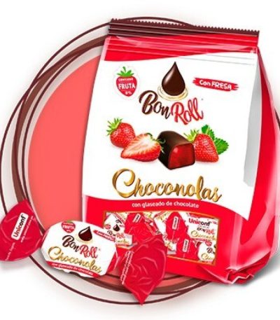 Uniconf BON ROLL Choconola FRESA (125uds) 1kg Bombones
