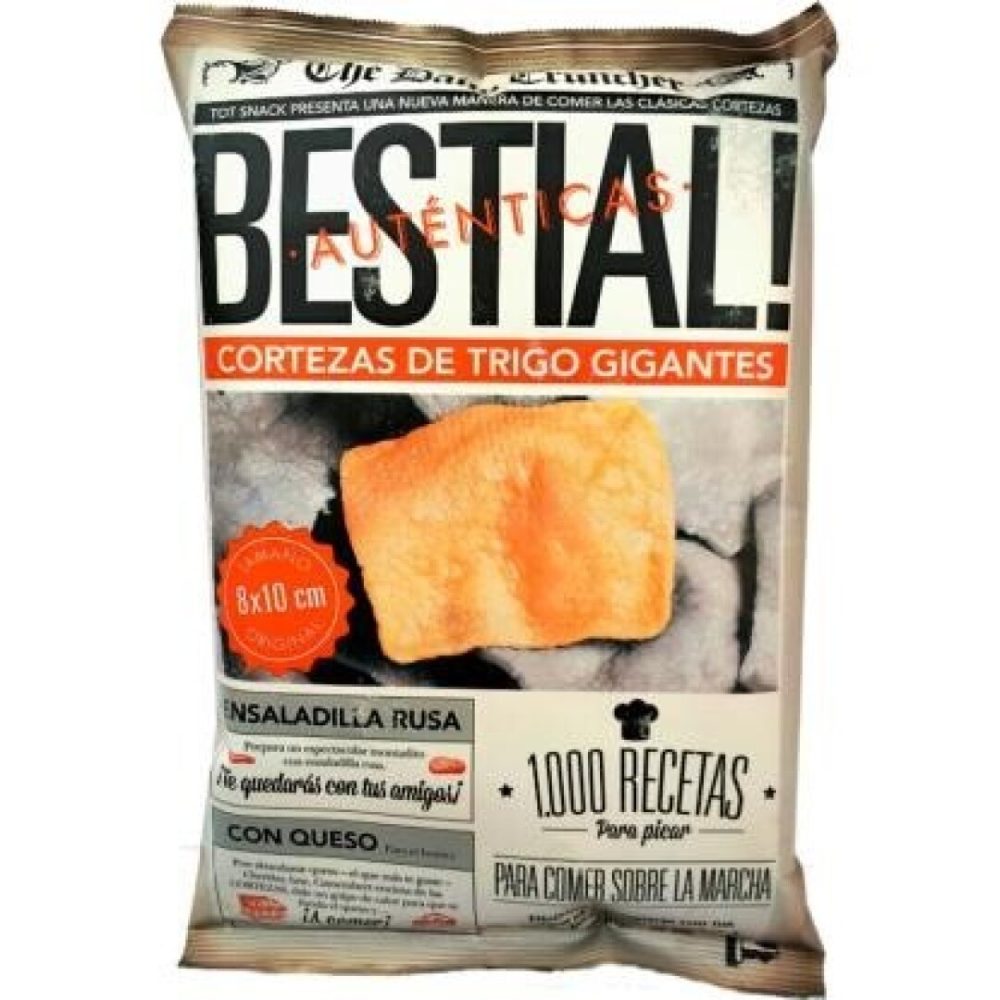 Tot Snack BESTIAL Corteza Trigo Gigante 100grs. 10 uds.- Patatas