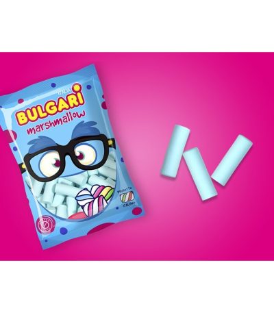 BULGARI NUBES **AZUL** LISAS 1KG. B/140uds.- MARSHMALLOW