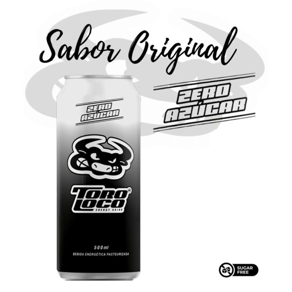 *_TORO LOCO Zero Azucar Original 500ML. 24UDS Bebidas Energéticas