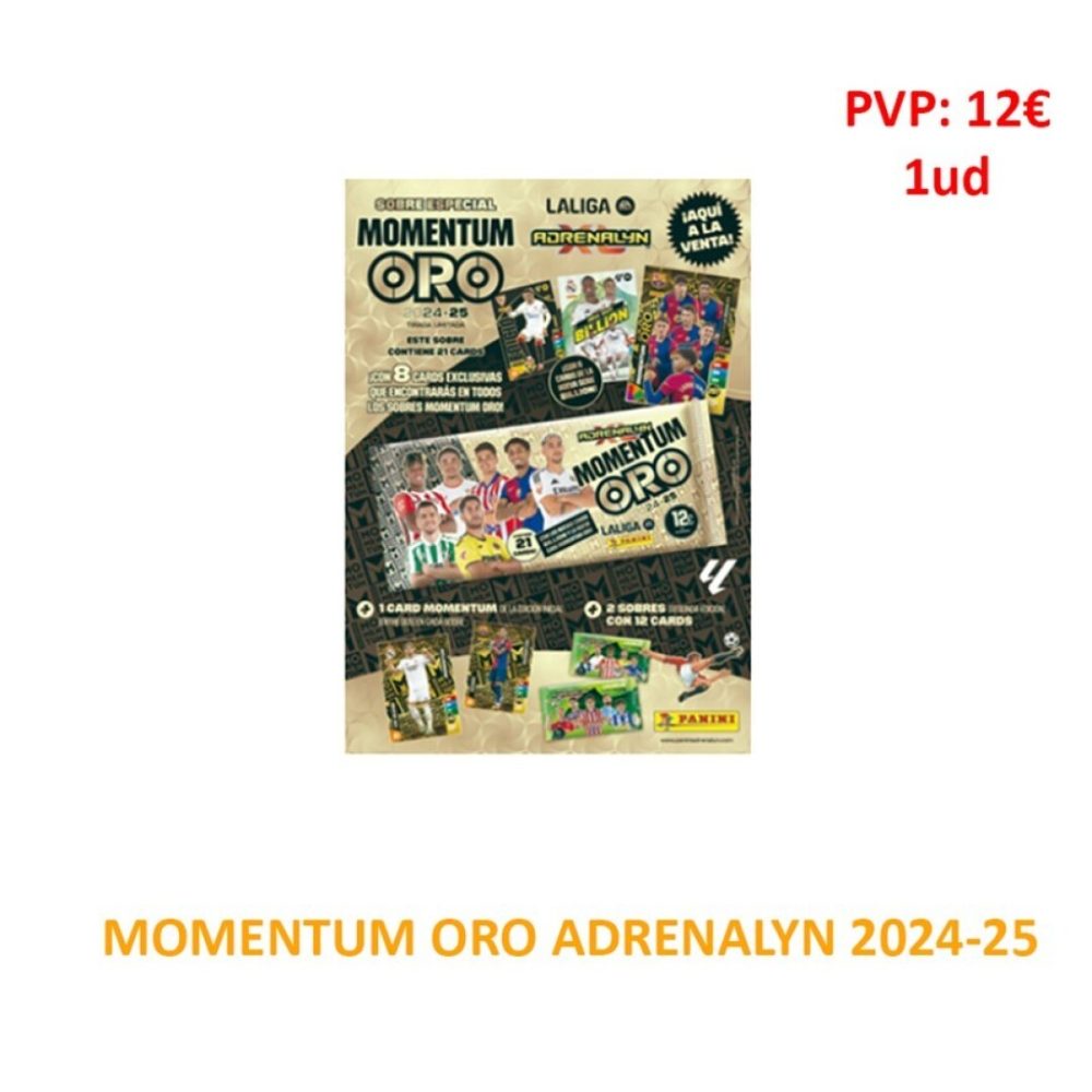 Pan. MOMENTUM ORO ADRENALYN 24-25 12€ 1ud E/24 Coleccionables