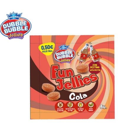 Fleer FUN JELLIES COLA PVP 0.50€  40uds Golosinas azúcar