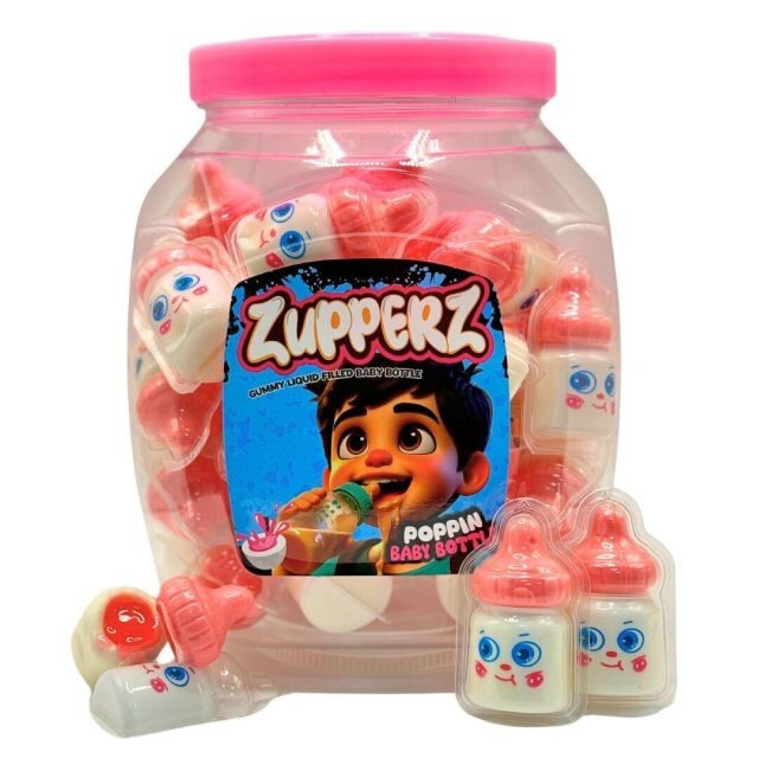 KRC ZUPPERZ Biberon 18grs 50uds GELATINAS