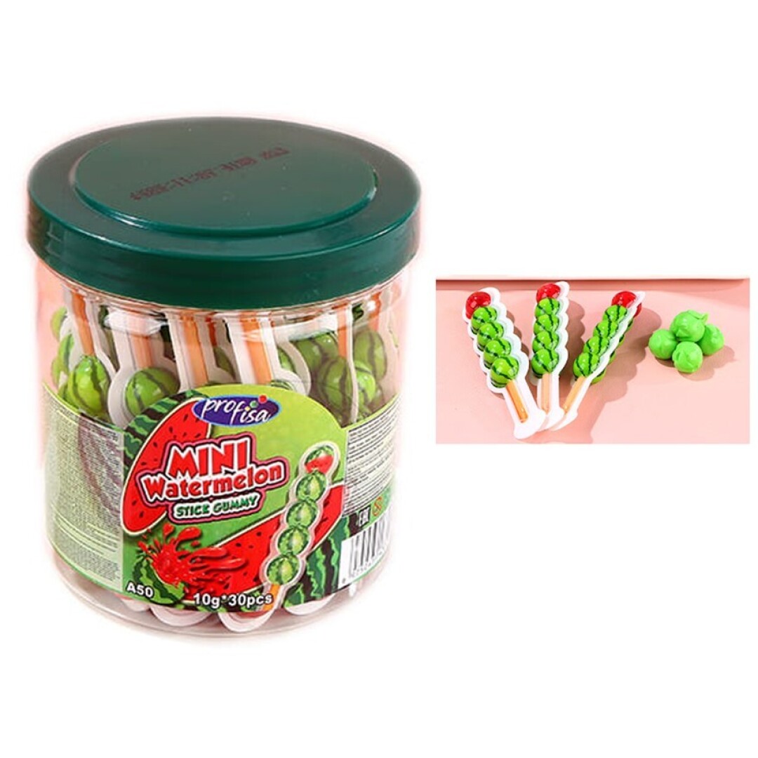 KRC ZUPPERZ MINI SANDIAS Stick Gummy 10grs 30uds GELATINAS