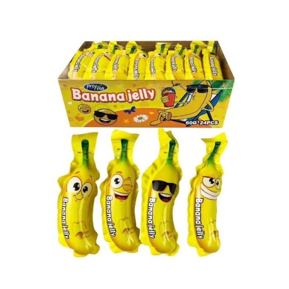 KRC ZUPPERZ MAXI BANANA JELLY 60grs 24uds GELATINAS