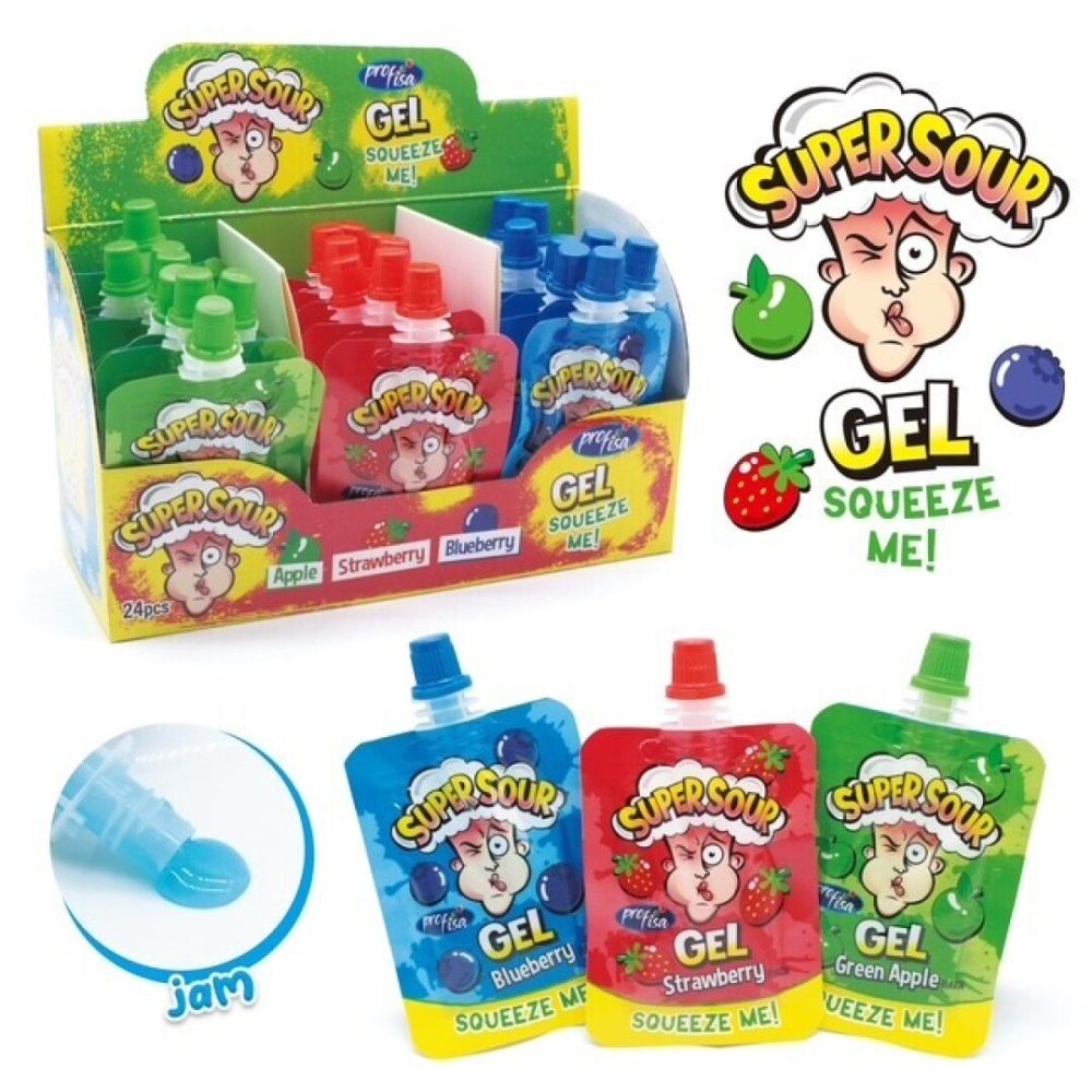KRC SUPER SOUR GEL 3SAB. 20grs 24uds Sin categorizar