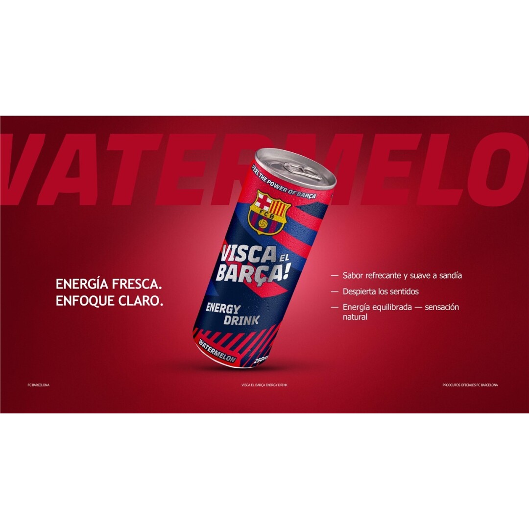 ENERGY DRINK ROJA SANDIA VISCA EL BARÇA 250ml. 24uds Sin categorizar