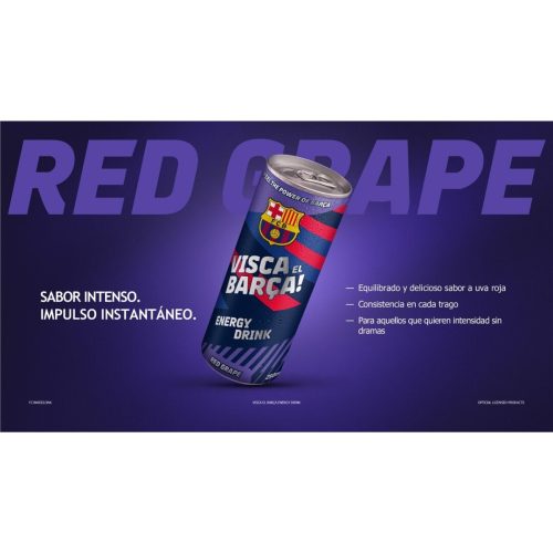ENERGY DRINK LILA UVA VISCA EL BARÇA 250ml. 24uds Sin categorizar