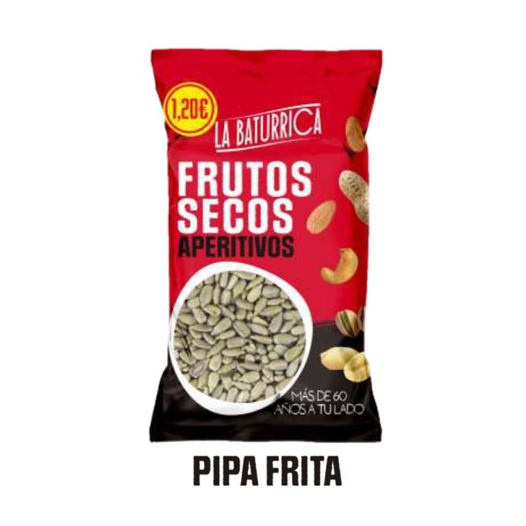 Baturrica PVP 1.20€  Pipas Peladas Frita  130grs  **12uds** Frutos Secos