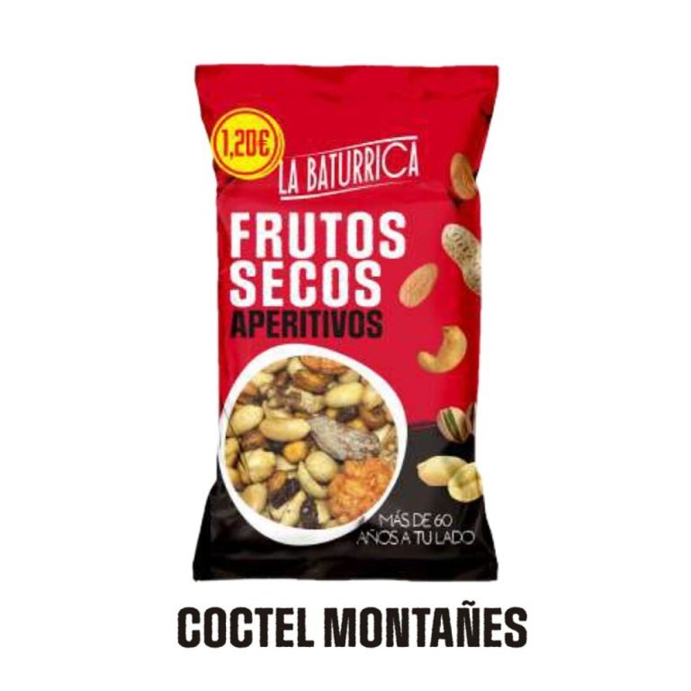 Baturrica PVP 1.20€  Montañes Coctel  115grs  **12uds** Frutos Secos