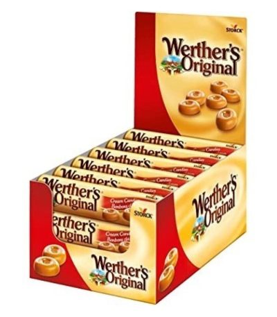 Storck Werther’s Stick Original 24 uds.- Caramelos Estuche con Azúcar