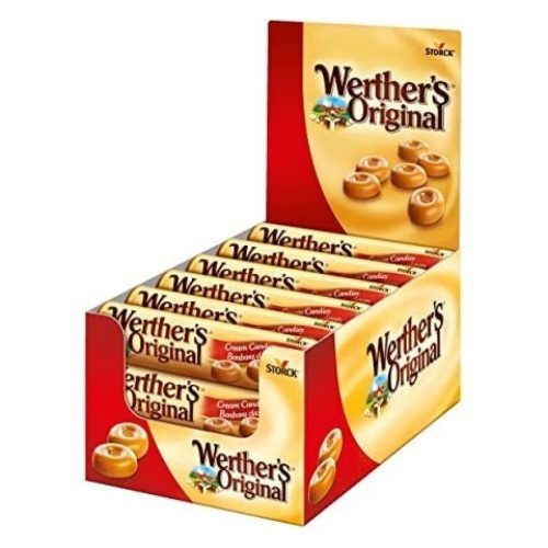 Storck Werther’s Original Stick 24 uds.- Caramelos Estuche con Azúcar