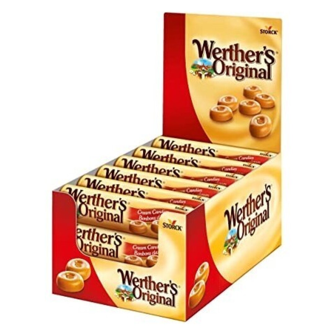 Storck Werther’s Original Stick 24 uds.- Caramelos Estuche con Azúcar