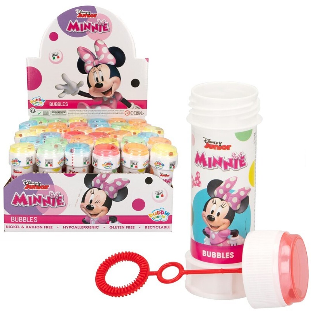 POMPAS Jabón Minnie **Rosa** 60 ml.-36 uds.- Pompas de Jabón