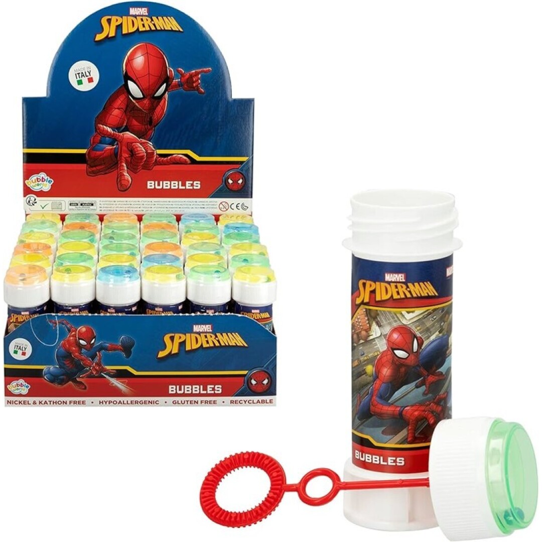 POMPAS Jabón SPIDERMAN 60 ml.-36 uds.- Pompas de Jabón