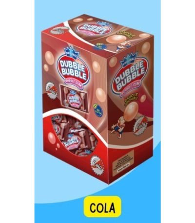 DUBBLE BUBBLE Cola **Caja 100 uds** Chicles con Azúcar