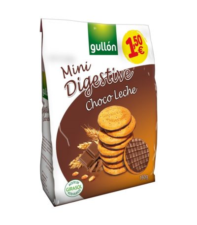 Gullon Mini DIGESTIVE ChocoLeche 160 grs 10 uds.- **1.50eur* Galletas y Cereales