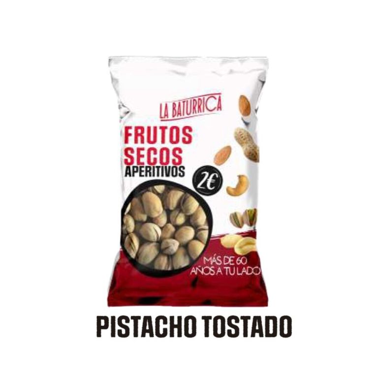Baturrica PVP 2€  Pistacho Tostado 60grs  **12uds** Frutos Secos