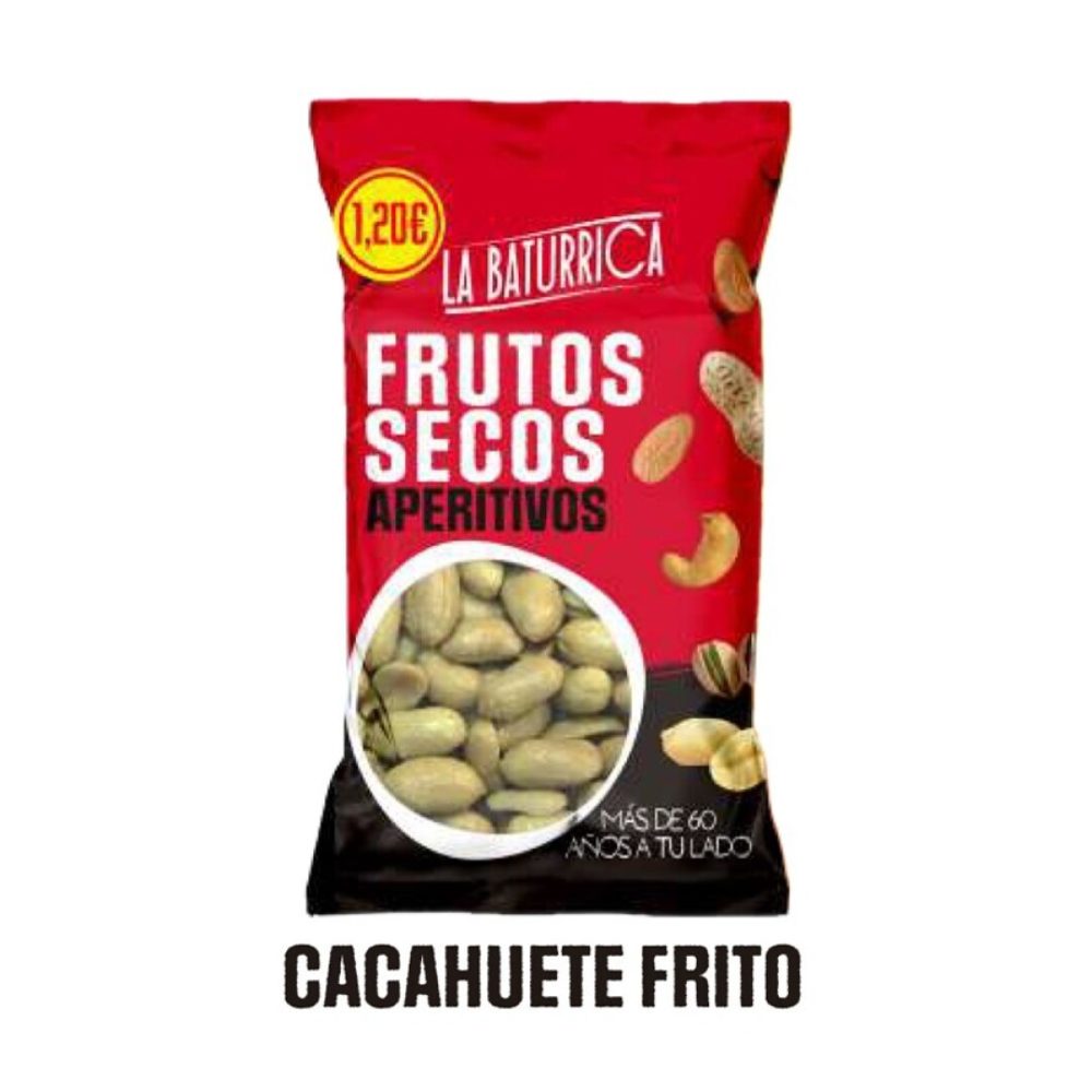 Baturrica PVP 1.20€  Cacahuete Rep. Frito  140grs  **12uds** Sin categorizar
