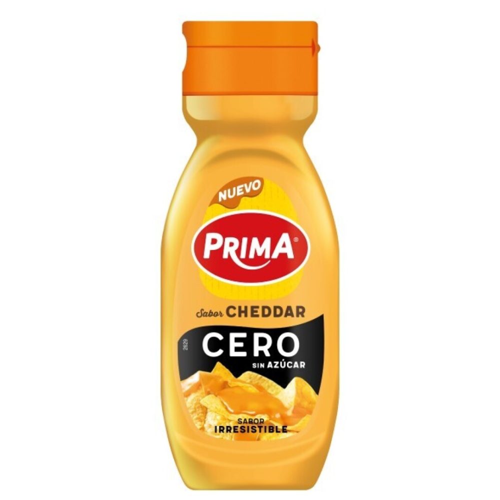 PRIMA SALSA CHEDDAR **CERO**  260GRS  (C/12UDS) 1ud Salsas