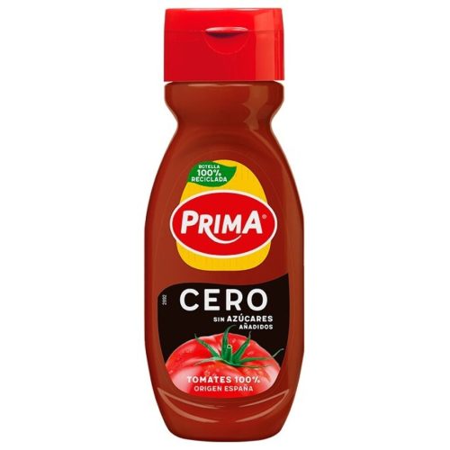 PRIMA SALSA **CERO** KETCHUP 265GRS  (C/12UDS) 1ud Sin categorizar