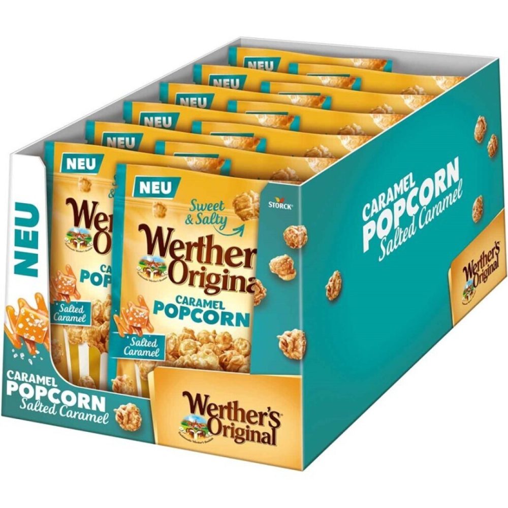 POPCORN Werther’s **SALTED** Caramel ***Accion 10+2uds*** Palomitas