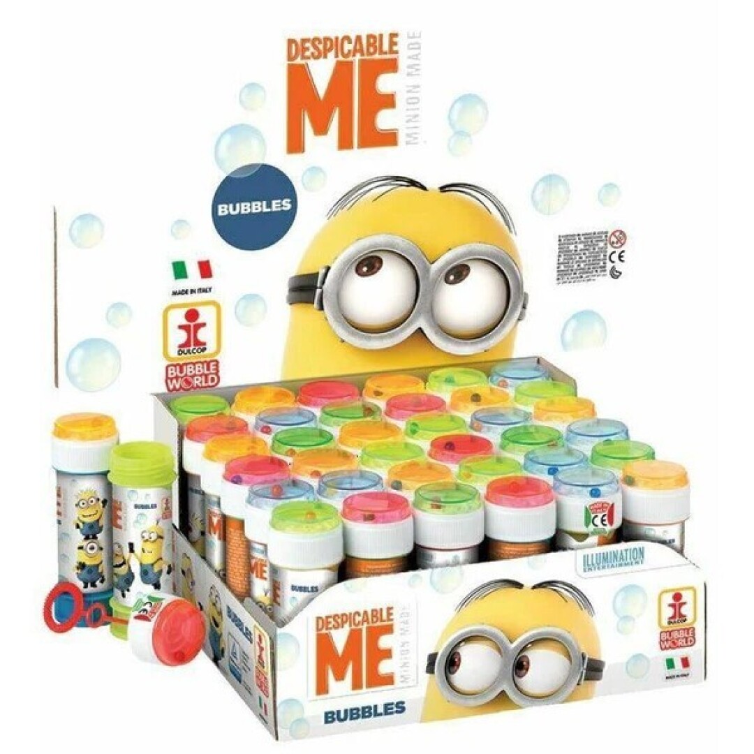 POMPAS Jabón MINIONS 60 ml.-36 uds.- Pompas de Jabón