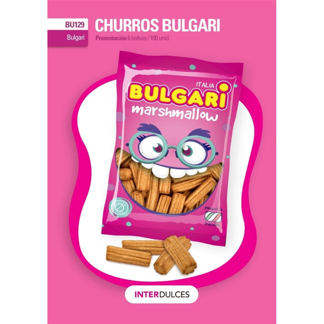 BULGARI CHURROS B/ 100 uds.- Sin categorizar