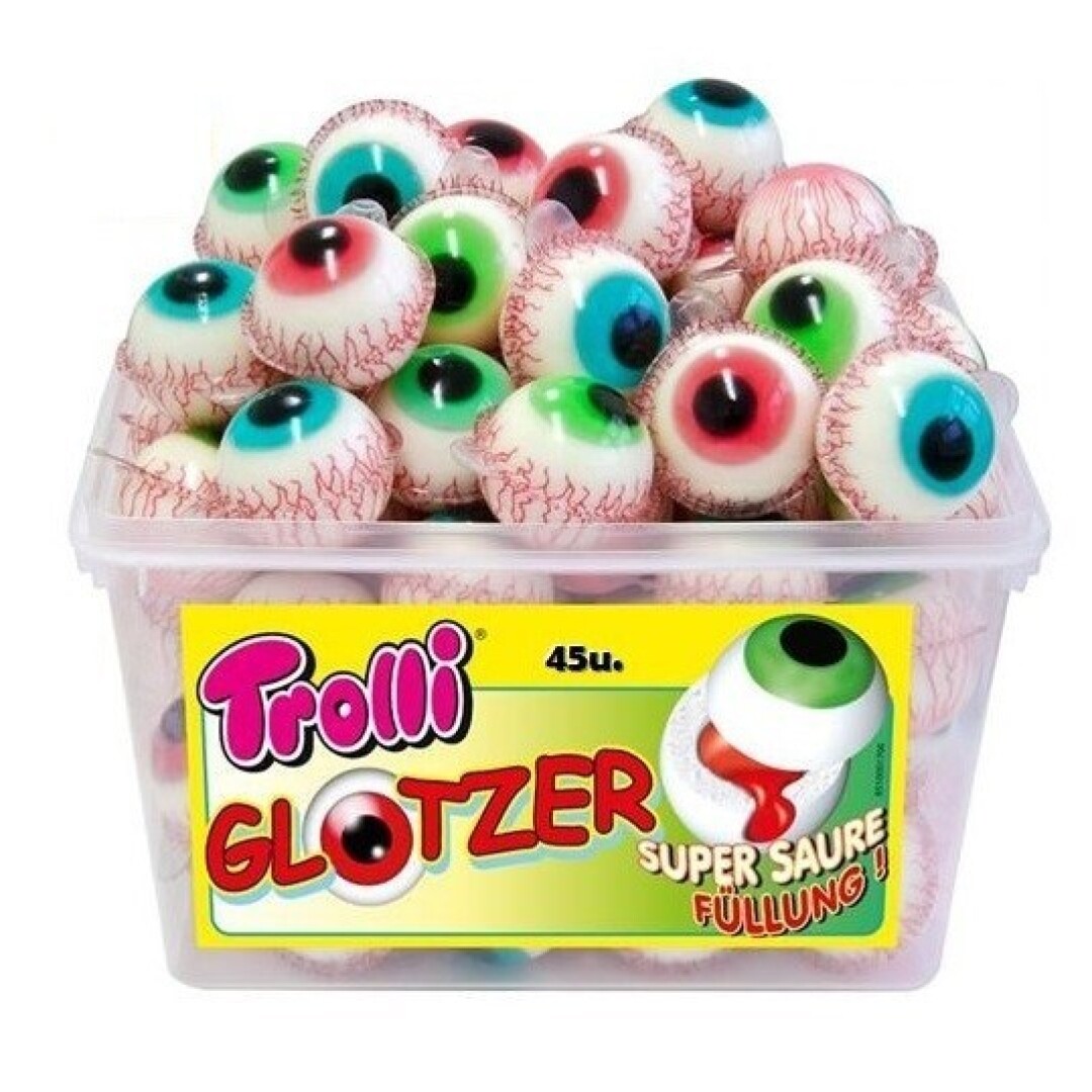 Trolli OJOS **TARRO 45UDS** Hall Golosinas en Estuches