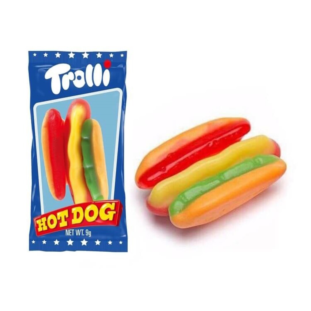 Trolli HOT DOG Bote 60 uds.- Golosinas en Estuches