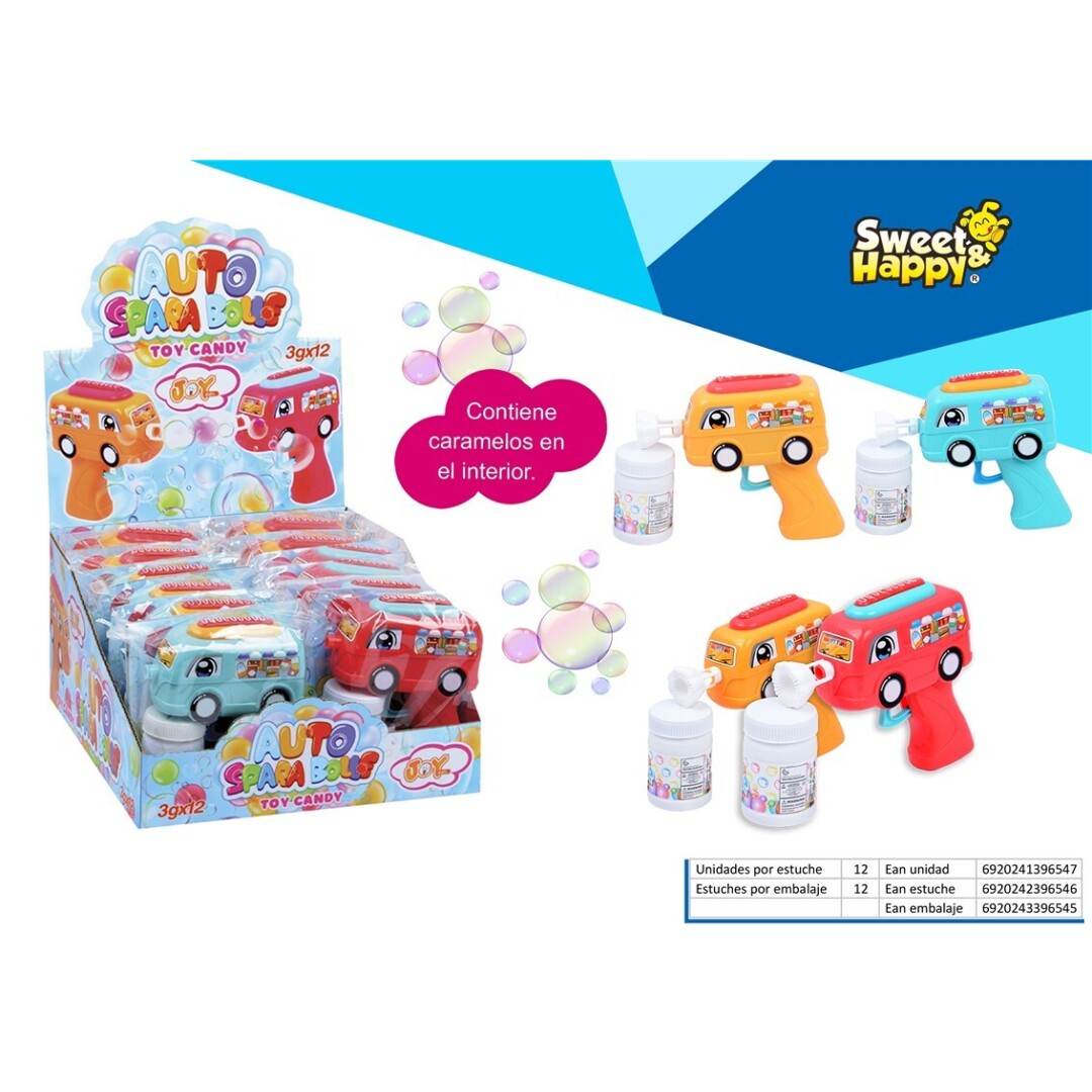 SH AUTO SPARA BOLLE Pompas Autobús 12uds Sin categorizar