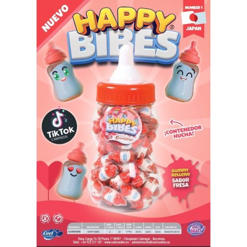 Cool Candies HAPPY BIBES Biberones 3D 80uds.- Sin categorizar