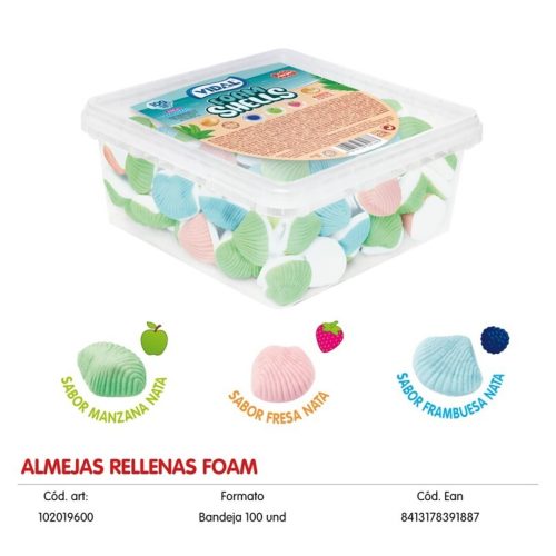 RV ALMEJAS Rell. FOAM SHELLS 100uds VIDAL Sin categorizar