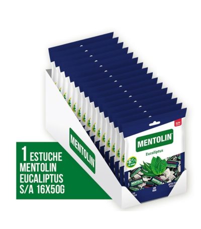 Mentolin **Bolsitas** Eucalipto 50grs   16uds Caramelos a Granel con Azúcar