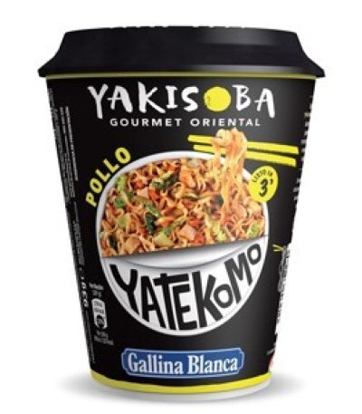 Gallina B. YAKISOBA POLLO 93G Caja 8uds Fideos instantáneos